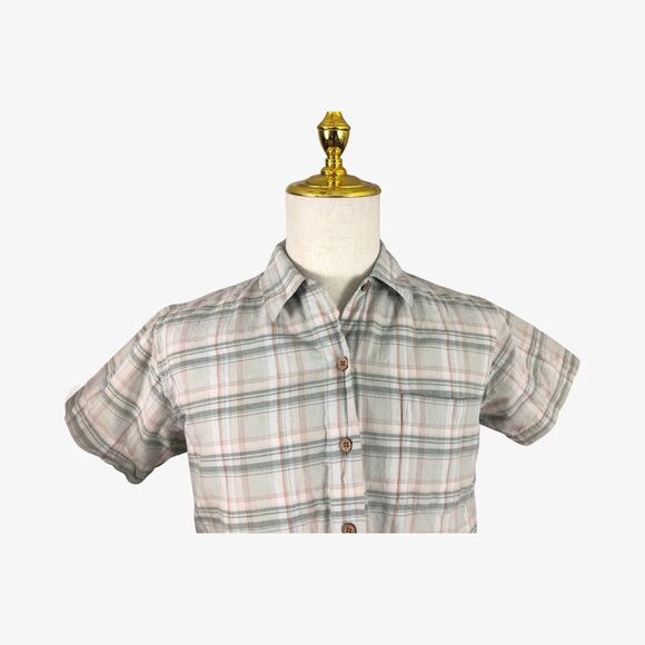 Johnny Thomas Outdoors Shirt Large Plaid Short Sleeve Button Up - Picture 5 of 8